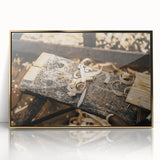 Rustic Woodworking Wall Art – Artisan Wood Shavings in Workshop