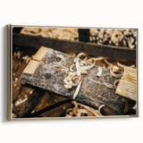 Rustic Woodworking Wall Art – Artisan Wood Shavings in Workshop