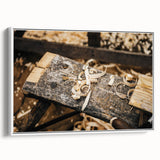 Rustic Woodworking Wall Art – Artisan Wood Shavings in Workshop