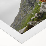 Highland Cow in Mountain Landscape Rustic Wall Art – Farmhouse Decor Print