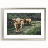 Highland Cows Rustic Wall Art – Farmhouse Nature-Inspired Decor Print