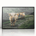 Highland Cows Rustic Wall Art – Farmhouse Nature-Inspired Decor Print