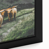 Highland Cows Rustic Wall Art – Farmhouse Nature-Inspired Decor Print