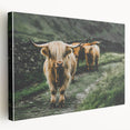 Highland Cows Rustic Wall Art – Farmhouse Nature-Inspired Decor Print