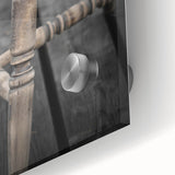 Antique Wooden Chair: Classic Rustic Wall Art Print