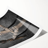 Antique Wooden Chair: Classic Rustic Wall Art Print