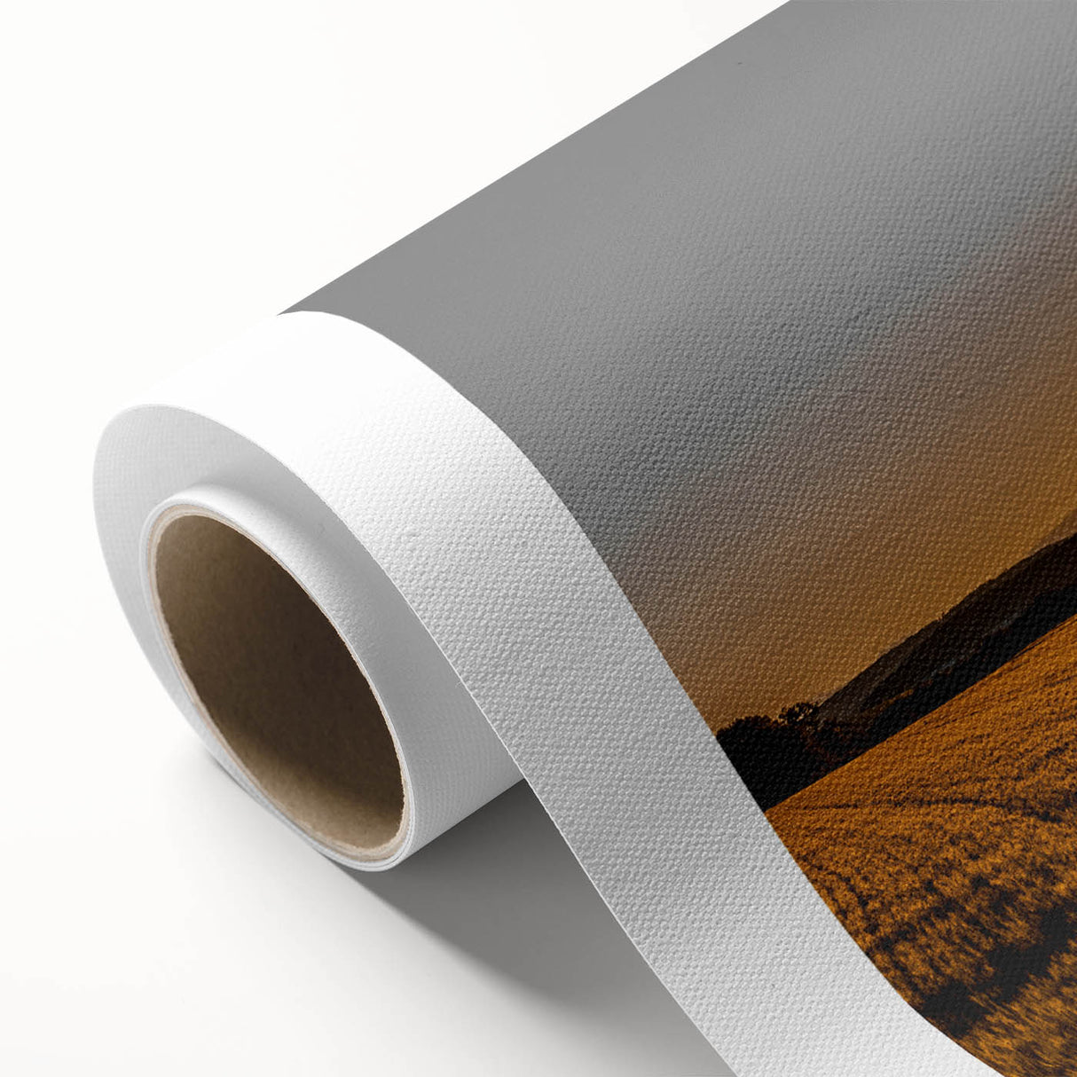 Golden Sunset Over Wheat Field Rustic Wall Art – Farmhouse Landscape Print