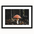 Forest Mushroom Close-Up Rustic Wall Art – Farmhouse Nature Decor Print