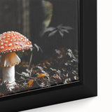 Forest Mushroom Close-Up Rustic Wall Art – Farmhouse Nature Decor Print