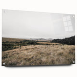 Rustic Wall Art - Minimalist Grassland Landscape for Farmhouse Decor
