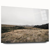 Rustic Wall Art - Minimalist Grassland Landscape for Farmhouse Decor