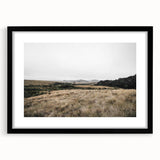 Rustic Wall Art - Minimalist Grassland Landscape for Farmhouse Decor