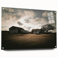 Rustic Wall Art - Vintage Farmhouse Barn with Truck and Dramatic Sky