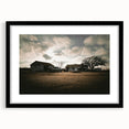 Rustic Wall Art - Vintage Farmhouse Barn with Truck and Dramatic Sky