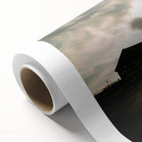 Rustic Wall Art - Vintage Farmhouse Barn with Truck and Dramatic Sky