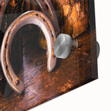 Rustic Wall Art - Horseshoes and Wood Rustic Decor for Farmhouse Charm