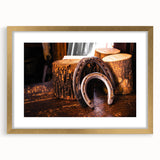 Rustic Wall Art - Horseshoes and Wood Rustic Decor for Farmhouse Charm