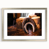 Rustic Wall Art - Horseshoes and Wood Rustic Decor for Farmhouse Charm