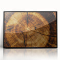 Rustic Wall Art - Tree Trunk Cross-Section with Natural Wood Texture