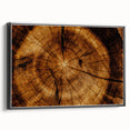 Rustic Wall Art - Tree Trunk Cross-Section with Natural Wood Texture