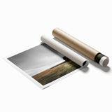 Rustic Wall Art - Isolated Church with Dramatic Sky in Rural Landscape