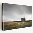 Rustic Wall Art - Isolated Church with Dramatic Sky in Rural Landscape