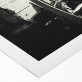 Rustic Wall Art - Vintage Wagon Wheel in Farmhouse Black and White