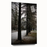 Rustic Winter Forest Wall Art | Farmhouse Nature Scene for Cozy Decor