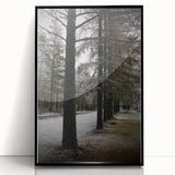 Rustic Winter Forest Wall Art | Farmhouse Nature Scene for Cozy Decor