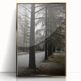 Rustic Winter Forest Wall Art | Farmhouse Nature Scene for Cozy Decor