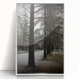 Rustic Winter Forest Wall Art | Farmhouse Nature Scene for Cozy Decor