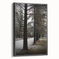 Rustic Winter Forest Wall Art | Farmhouse Nature Scene for Cozy Decor