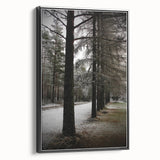 Rustic Winter Forest Wall Art | Farmhouse Nature Scene for Cozy Decor