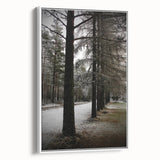 Rustic Winter Forest Wall Art | Farmhouse Nature Scene for Cozy Decor