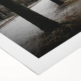 Rustic Winter Forest Wall Art | Farmhouse Nature Scene for Cozy Decor