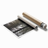 Rustic Winter Forest Wall Art | Farmhouse Nature Scene for Cozy Decor