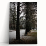 Rustic Winter Forest Wall Art | Farmhouse Nature Scene for Cozy Decor