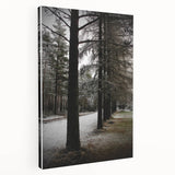 Rustic Winter Forest Wall Art | Farmhouse Nature Scene for Cozy Decor