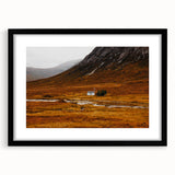 Solitary House in Golden Valley Wall Art | Rustic Farmhouse Decor | Nature Print