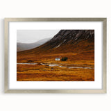 Solitary House in Golden Valley Wall Art | Rustic Farmhouse Decor | Nature Print