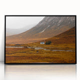 Solitary House in Golden Valley Wall Art | Rustic Farmhouse Decor | Nature Print