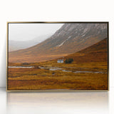 Solitary House in Golden Valley Wall Art | Rustic Farmhouse Decor | Nature Print