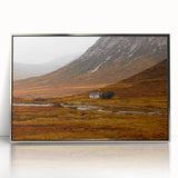 Solitary House in Golden Valley Wall Art | Rustic Farmhouse Decor | Nature Print