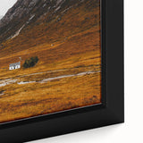 Solitary House in Golden Valley Wall Art | Rustic Farmhouse Decor | Nature Print