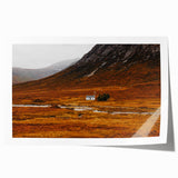 Solitary House in Golden Valley Wall Art | Rustic Farmhouse Decor | Nature Print