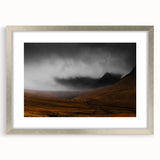 Moody Rustic Landscape Wall Art - Dramatic Farmhouse Decor Piece