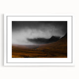 Moody Rustic Landscape Wall Art - Dramatic Farmhouse Decor Piece