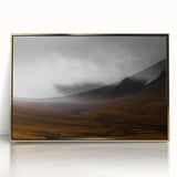 Moody Rustic Landscape Wall Art - Dramatic Farmhouse Decor Piece