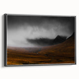 Moody Rustic Landscape Wall Art - Dramatic Farmhouse Decor Piece