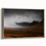 Moody Rustic Landscape Wall Art - Dramatic Farmhouse Decor Piece